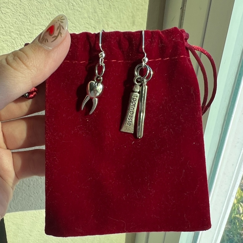 handmade dentist earrings